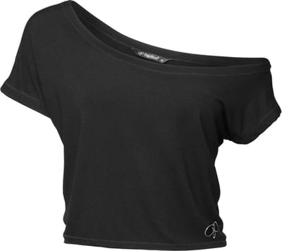 Papillon Off-shoulder Sportshirt Kort Zwart Maat Xs