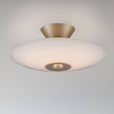 Paul Neuhaus LED plafondlamp Elipsa, wit/brons, Ø 35 cm