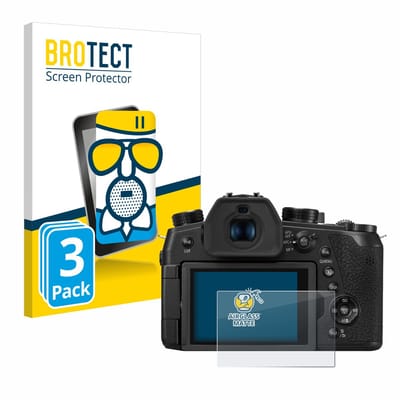 BROTECT - Screenprotector voor Panasonic DC-FZ1000 II / DC-TZ200 - Folie Beschermfolie Beschermglas matte 3 Stuks
