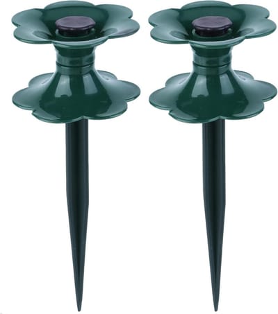 Tuinslanggeleider - Slanggeleider spikes - Planten beschermen - Rolglijstructuur - 2 stuks - Groen