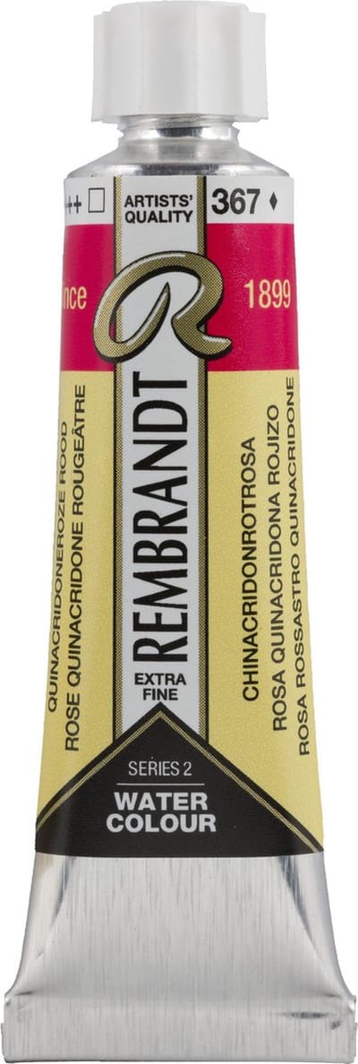 Rembrandt Aquarelverf Tube 10 ml Quinacridoneroze Rood 367