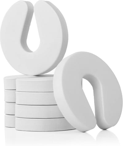 Klembescherming - Schuimrubberen deurstopper voor veilige woningen - 10 x 9,5 x 1,5 cm - 6 stuks