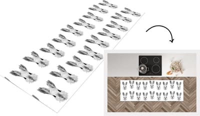 Keukenloper - Loper keuken - Vintage - Konijnen - Patronen - 150x50 cm - Keukenloper vinyl