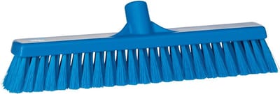 Vikan Hygiëne zachte bezem 41 cm blauw
