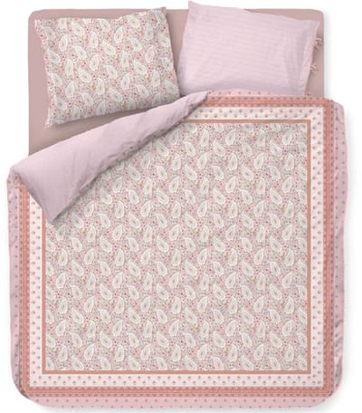 Pip Studio Kairi Bloom dekbedovertrek - Eenpersoons - 140 x 200/220 cm - Licht roze