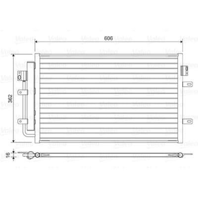 Condensator, airconditioning VALEO 822551