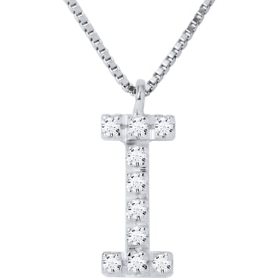 Collar ABC Diamonds 0,05 Cts BRIEF "I" 18K wit