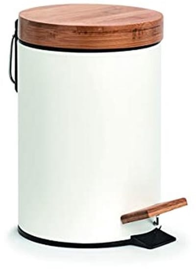 Cosmetica-emmer 3 liter meta(bamboe) met soft-close deksel