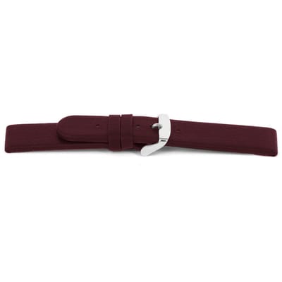 Horlogeband E737 - Leder Classic rood - 16x16 mm