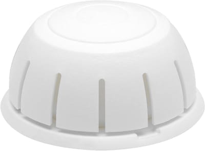 Vloer deurstopper - Deurdemper muurbeschermer - Deuren beschermen - Schroef of lijm - Ø 47 x 19 mm - Wit