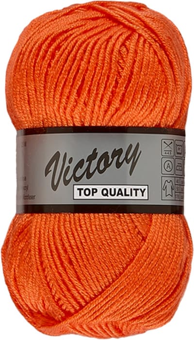 Lammy Yarns - Victory - Oranje 041- Haakgaren - Breigaren - 50 Gram - 125 Meter – Acryl