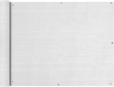 vidaXL - Balkonscherm - HDPE - 90x400 - cm - wit