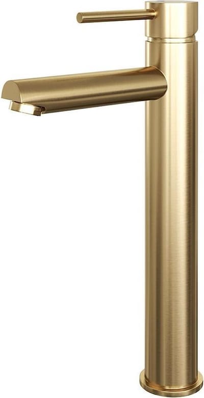 Brauer Gold - Edition Wastafelmengkraan opbouw - hoog - model a - PVD - geborsteld goud