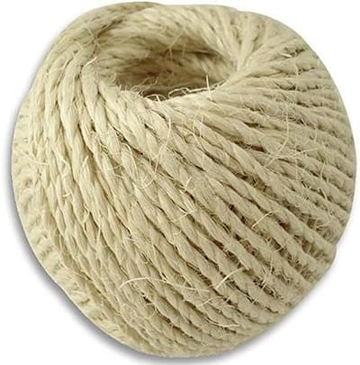 Natuurlijk Touw - Hennep Draad - Klus Benodigdheden - Sterk Sisal Materiaal - 75 Meter - Beige