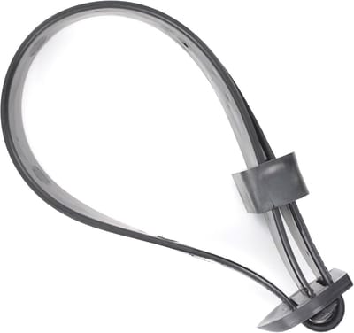 600 mm Boomband met gesp - 2 stuks - Wit