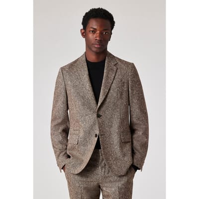Paul Smith Mens 2 Button Jacket Hazelnut Size: 54 | Blazers Outlet | Heren | Bruin