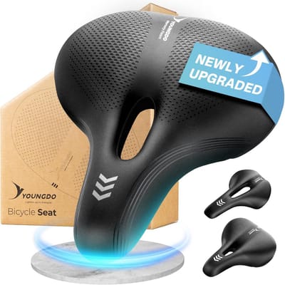 Comfortabel Ergonomisch Fietszadel met Verbeterde Waterdichtheid - Geheugenschuim, Ademend en Schokdempend voor Heren en Dames