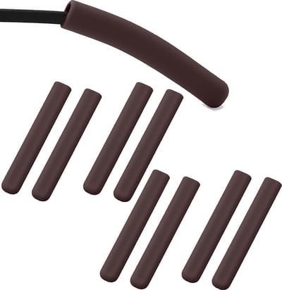 Oorhaakjes voor brillen - 4 paar - Siliconen oorkussentjes voor brillen - Anti Slip Pootjes Bril - Anti-slip Oorstrips - Brilpootje Verdikker - Brilbevestiger - Anti-Slip Brilpootjes - Tempelkussentjes - Oorkussentjes voor brillen tegen pijn - Bruin