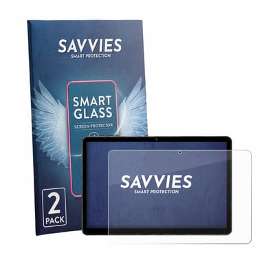 2 Stuks Savvies Screenprotector - geschikt voor Mentume K50 10.1" - beschermfolie glas transparant