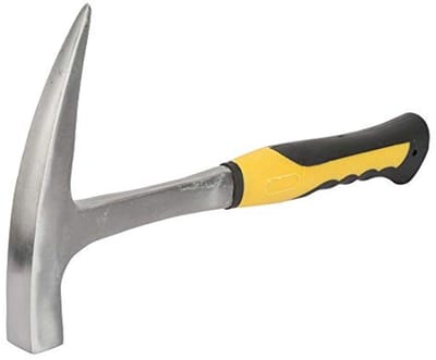 Dailygoody - Geoloog Steenhamer - Dubbel Hoofd met Platte Muil - Voor Geologische Metingen - Professioneel Gereedschap - Nauwkeurige Metingen - Geschi...