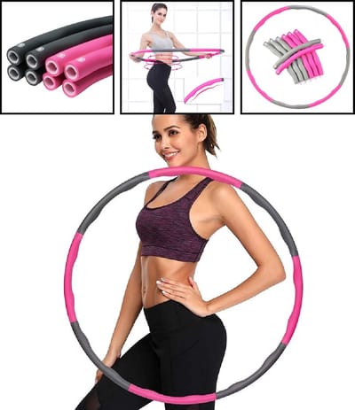 8 delige Fitness Hoela Hoop - Sport Hoepel - Hula Hoep - Yoga Ring - Heup Shaper