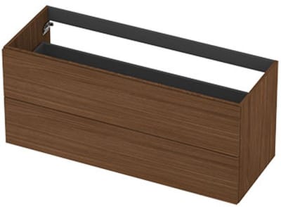 INK - Onderkast 2L Decor Softclose Tbv Greep - 1200x450x520 Mm - Warm Walnoot