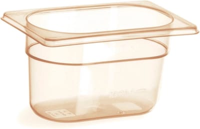 HENDI Gastronorm bak – hoge temperatuurbestendigheid – 0,9L – transparant – 176x108x100 mm