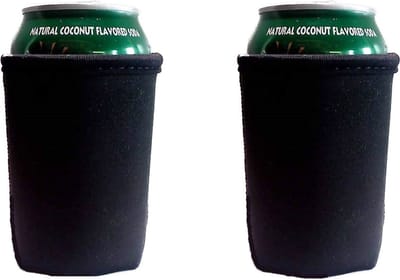 EIZOOK 2 stuks Zwarte koelhoud hoesjes voor blikjes - koelen