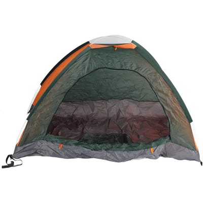 Automatische Opzet Tent Grote Capaciteit Waterdichte Regenbestendige Tent voor Buiten Kamperen Reizen Groen groen/oranje