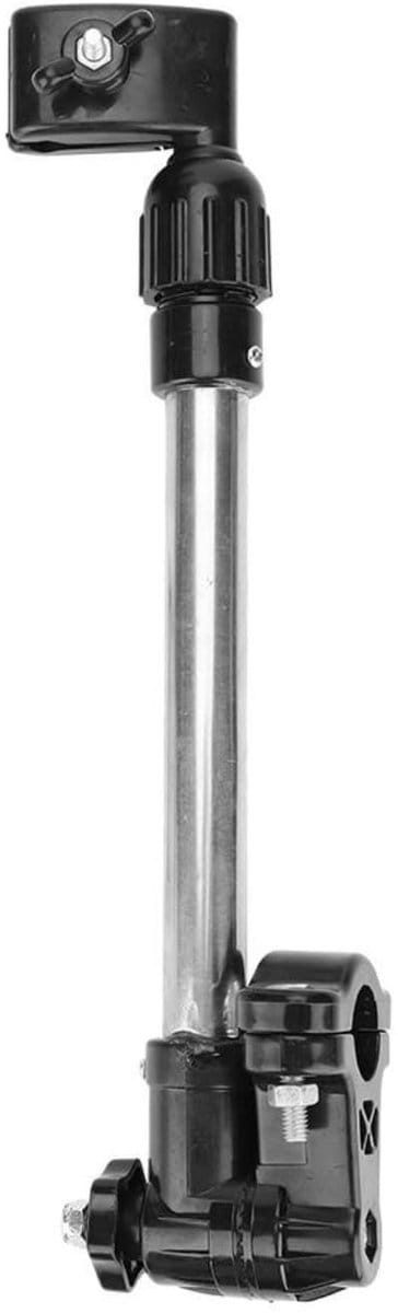 Dailygoods- Parapluhouder Hoogwaardige Roestvrij Stalen Beugel - Telescopische Polsysteem - Geschikt voor Fiets/Stoel/Wagen - Verstelbare Hoek - Stevige Constructie