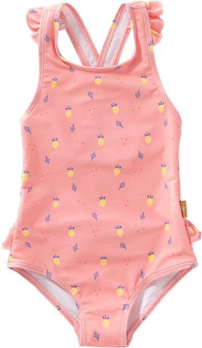 Fresk [Badpakken] 86 -Zwemkleding met UV-bescherming UPF 50 - Sneldrogend - Tweedelig Zwempak - Bikiniset Meisjes - Roze - Summer Fruit