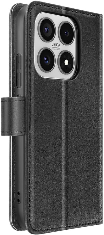 Tactical, Portemonneehoesje voor Xiaomi 17 met Field Notes Schokbestendige Standaard, Zwart