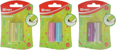 Driehoekige Gummen - Wisser Set - Fouten Corrigeren - PVC-vrij Materiaal - Kleine Afmetingen - Meerdere Kleuren