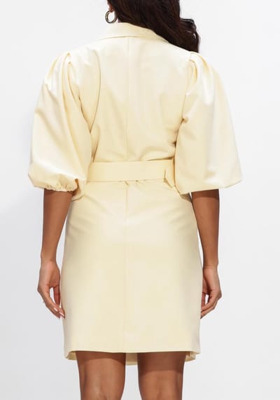 Notre-V Nv-henny Dames - Jurk - Butter yellow - Maat S