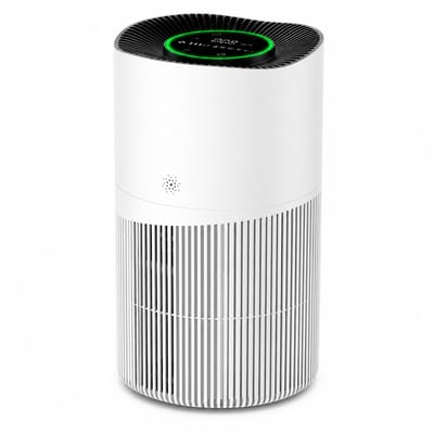 ITRONIQ Smart Luchtreiniger HEPA H13 Met Wifi - Air Purifier Tegen Huisdieren Geuren Pollen en Stof - Stil - 120 m2 - Wit