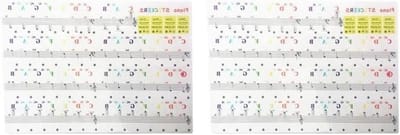 Toetsenbord Piano Stickers - Transparante Stickers - Piano Leren - 54/61/88 Toetsen - 2 Sets - Transparant
