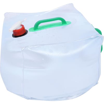 Sac de transport d'eau portable en PVC, sac d'eau d'urgence pliable pour l'extérieur (20L)