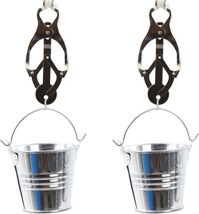 Ohmama Fetish Nipple Clamps With Buckets