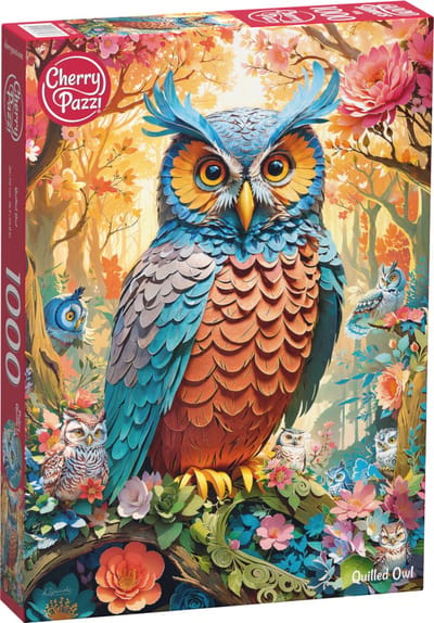 Quilled Owl Puzzel 1000 Stukjes