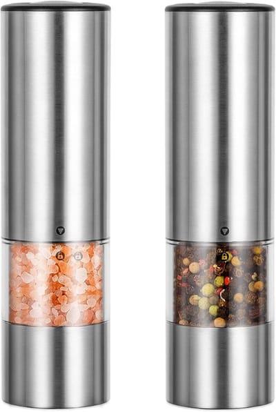 VLSelect® Peper en Zoutmolen Set - Pepermolen - Zoutmolen - Electrisch