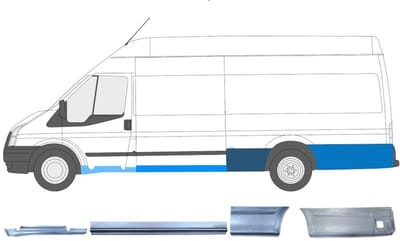 Reparatiepaneel set voor Ford Transit 2000-2013 / Links