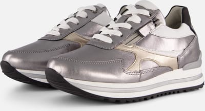 Gabor Sneakers zilver Leer - Dames