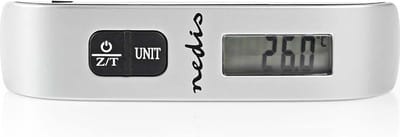 Nedis Digitale Bagageweegschaal - 50 kg - Met thermometer - Tarra-functie