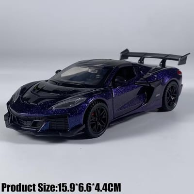 1:32 Chevrolet Corvette C8 Zr1X Version Améliorée Piste Supercar Alliage Métal Moulé Sous Pression Modèle Voiture Simulation Miniature Cadeaux de Fête