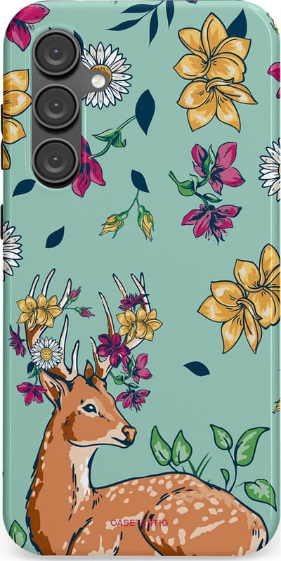 Casetastic Hoesje Geschikt voor Samsung S23 FE - Stijlvolle Beschermende Duo-layer Case - Bloemenbronst