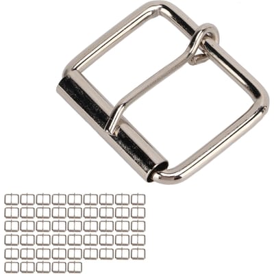50 Stuks Riem Gesp Metaal Verstelbare Band Rol Gespen voor Hondenhalsband Borstband Tassen Leren Riem gray