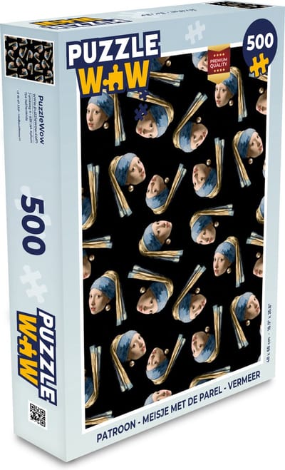 Puzzel Patroon - Meisje met de parel - Vermeer - Legpuzzel - Puzzel 500 stukjes