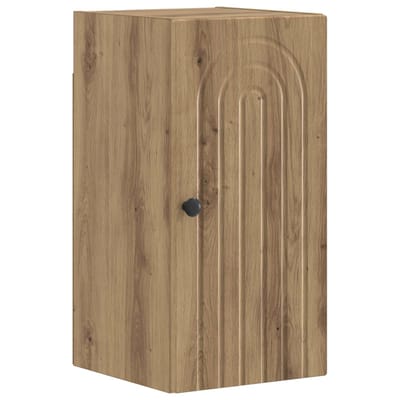 vidaXL - Badkamer - wandkast - ALKMAAR - Artisanaal - eiken - 30 - x - 31 - x - 59 - cm