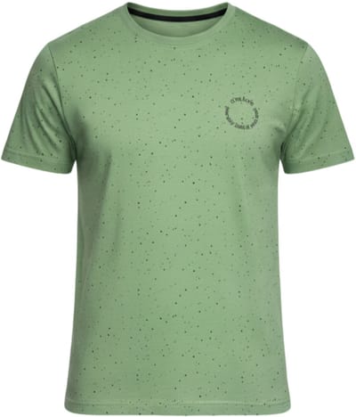 OMBRE T-shirt - Regular Fit - Katoen - Korte Mouw Groen S