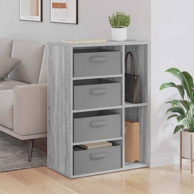 vidaXL - Dressoir - Grijs - Sonoma - 60 - x - 33,5 - x - 84 - cm